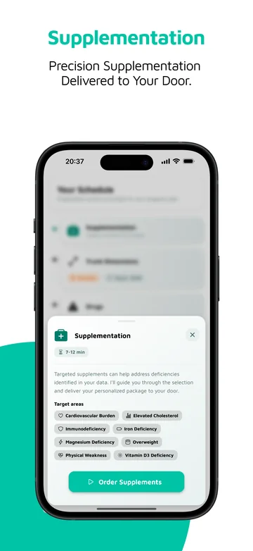 Supplementation plan and reminders